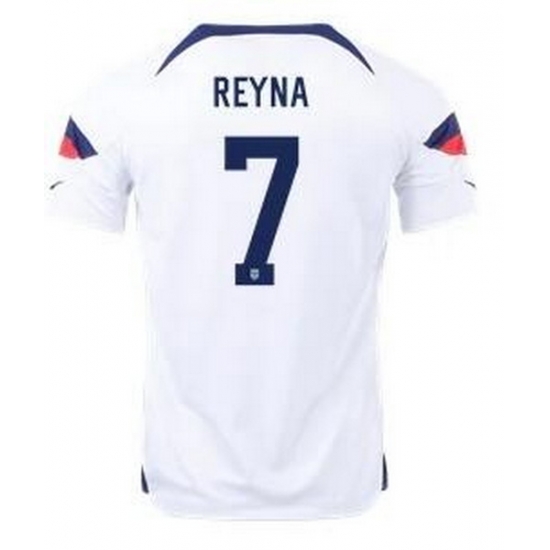 Men US 2022 FIFA Soccer Jersey White 016 Men US 2022 FIFA Soccer Jersey White 016