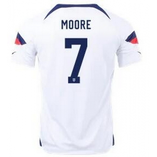 Men US 2022 FIFA Soccer Jersey White 019 Men US 2022 FIFA Soccer Jersey White 019