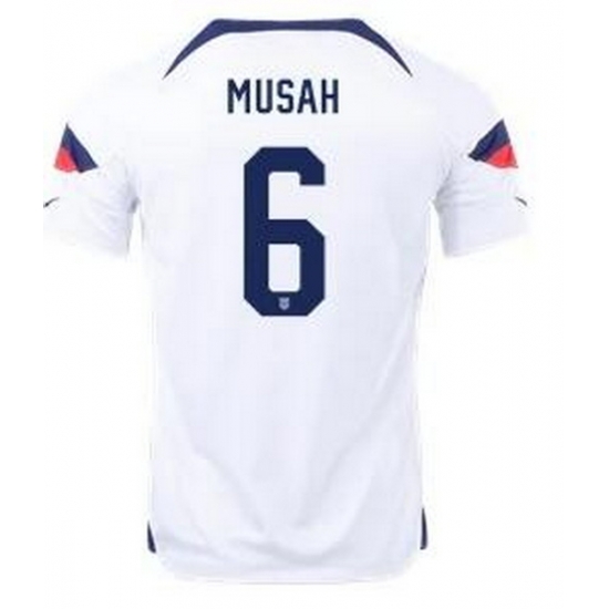 Men US 2022 FIFA Soccer Jersey White 020 Men US 2022 FIFA Soccer Jersey White 020