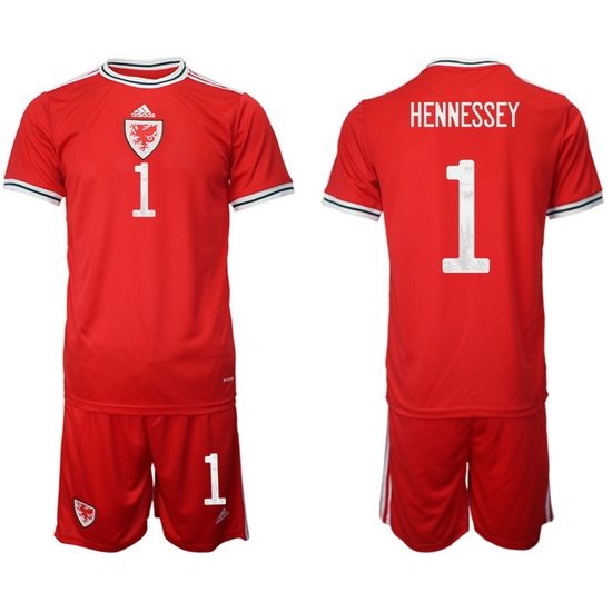 WALES 2022 World Cup Soccer Jersey #1 HENNESSEY WALES 2022 World Cup Soccer Jersey #1 HENNESSEY