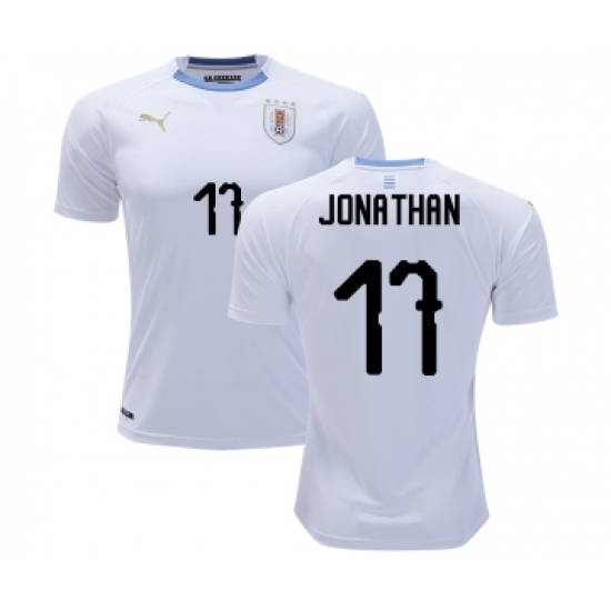 Uruguay #17 Jonathan Away Soccer Country Jersey Uruguay #17 Jonathan Away Soccer Country Jersey