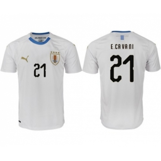 Uruguay #21 E.Cavani Home Soccer Country Jersey Uruguay #21 E.Cavani Home Soccer Country Jersey