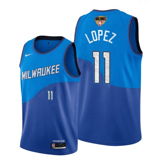 bucks brook lopez blue 2021 nba finals bound jersey bucks brook lopez blue 2021 nba finals bound jersey