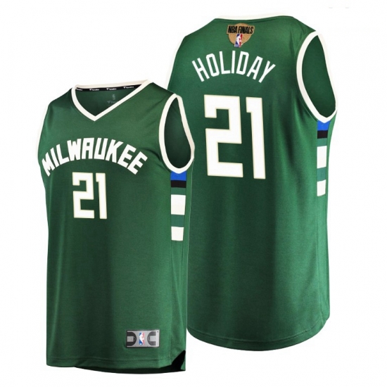 bucks jrue holiday green 2021 nba finals bound replica jersey bucks jrue holiday green 2021 nba finals bound replica jersey