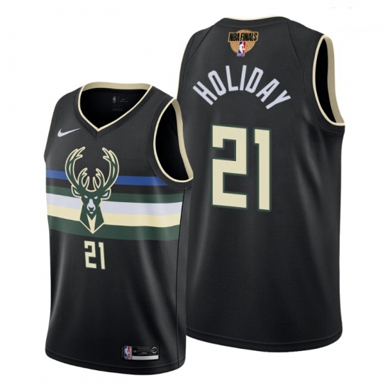 bucks jrue holiday statement edition black 2021 nba finals jersey bucks jrue holiday statement edition black 2021 nba finals jersey