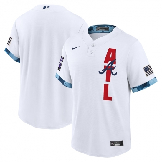 Men's Atlanta Braves Blank Nike White 2021 MLB All-Star Game Replica Jersey Men's Atlanta Braves Blank Nike White 2021 MLB All-Star Game Replica Jersey