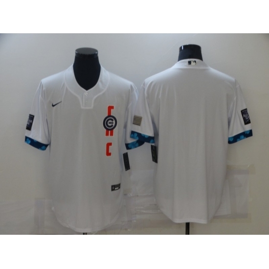 Men's Chicago Cubs Blank Nike White 2021 MLB All-Star Game Authentic Jersey Men's Chicago Cubs Blank Nike White 2021 MLB All-Star Game Authentic Jersey