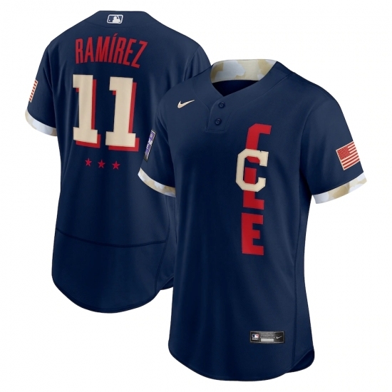 Men's Cleveland Indians #11 José Ramírez Nike Navy 2021 MLB All-Star Game Authentic Player Jersey Men's Cleveland Indians #11 José Ramírez Nike Navy 2021 MLB All-Star Game Authentic Player Jersey