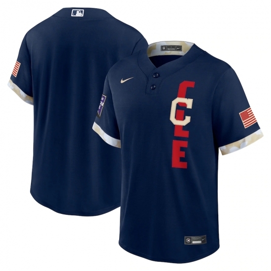 Men's Cleveland Indians Blank Nike Navy 2021 MLB All-Star Game Replica Jersey Men's Cleveland Indians Blank Nike Navy 2021 MLB All-Star Game Replica Jersey
