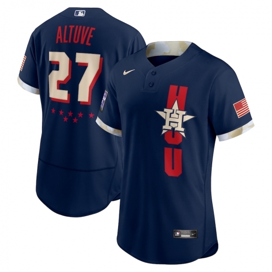 Men's Houston Astros #27 José Altuve Nike Navy 2021 MLB All-Star Game Authentic Player Jersey Men's Houston Astros #27 José Altuve Nike Navy 2021 MLB All-Star Game Authentic Player Jersey