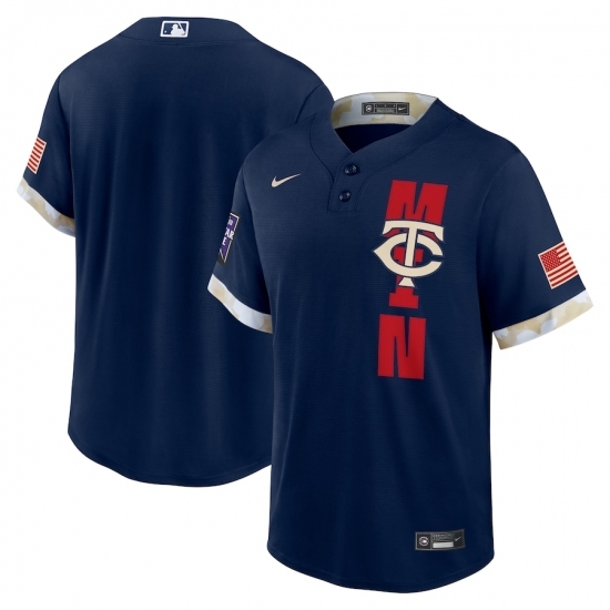 Men's Minnesota Twins Blank Nike Navy 2021 MLB All-Star Game Replica Jersey Men's Minnesota Twins Blank Nike Navy 2021 MLB All-Star Game Replica Jersey