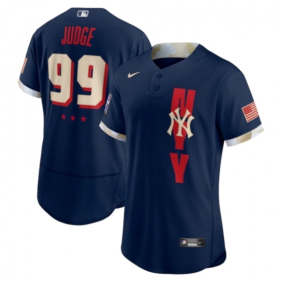 Men's New York Yankees #99 Aaron Judge Nike Navy 2021 MLB All-Star Game Authentic Player Jersey Men's New York Yankees #99 Aaron Judge Nike Navy 2021 MLB All-Star Game Authentic Player Jersey