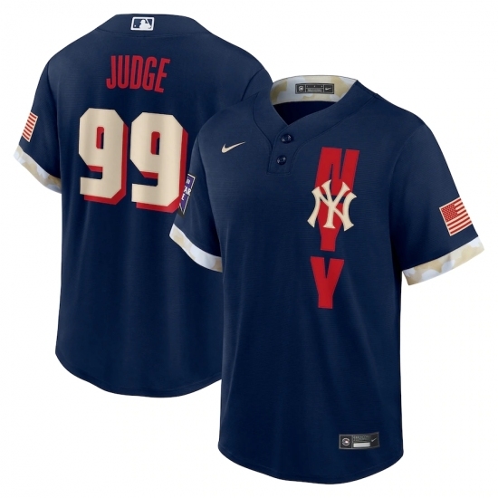 Men's New York Yankees #99 Aaron Judge Nike Navy 2021 MLB All-Star Game Replica Player Jersey Men's New York Yankees #99 Aaron Judge Nike Navy 2021 MLB All-Star Game Replica Player Jersey