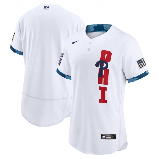 Men's Philadelphia Phillies Blank Nike White 2021 MLB All-Star Game Authentic Jersey Men's Philadelphia Phillies Blank Nike White 2021 MLB All-Star Game Authentic Jersey