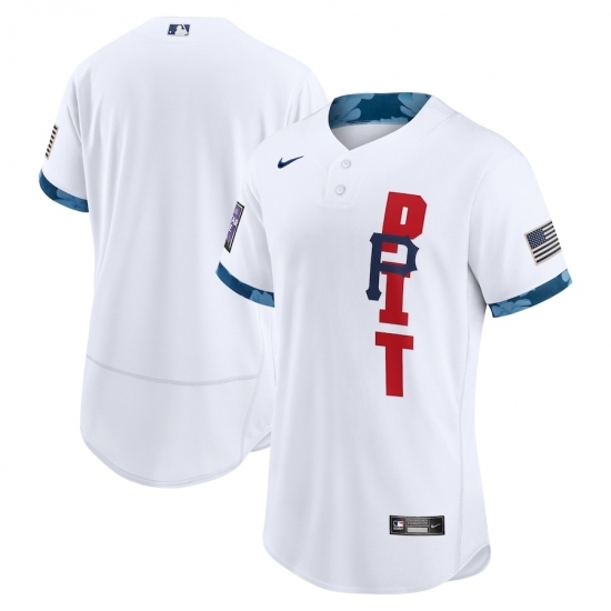Men's Pittsburgh Pirates Blank Nike White 2021 MLB All-Star Game Authentic Jersey Men's Pittsburgh Pirates Blank Nike White 2021 MLB All-Star Game Authentic Jersey
