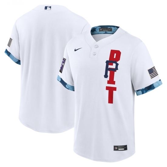 Men's Pittsburgh Pirates Blank Nike White 2021 MLB All-Star Game Replica Jersey Men's Pittsburgh Pirates Blank Nike White 2021 MLB All-Star Game Replica Jersey