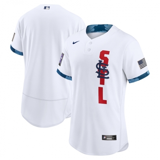 Men's St. Louis Cardinals Blank Nike White 2021 MLB All-Star Game Authentic Jersey Men's St. Louis Cardinals Blank Nike White 2021 MLB All-Star Game Authentic Jersey