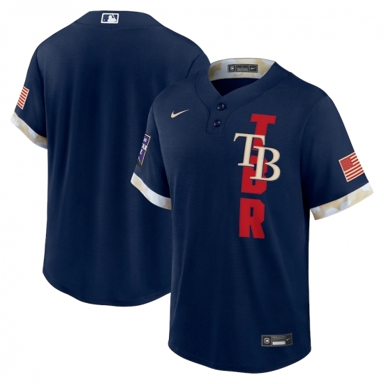 Men's Tampa Bay Rays Blank Nike Navy 2021 MLB All-Star Game Replica Jersey Men's Tampa Bay Rays Blank Nike Navy 2021 MLB All-Star Game Replica Jersey