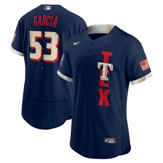 Men's Texas Rangers #53 Adolis García Nike Navy 2021 MLB All-Star Game Authentic Player Jersey Men's Texas Rangers #53 Adolis García Nike Navy 2021 MLB All-Star Game Authentic Player Jersey