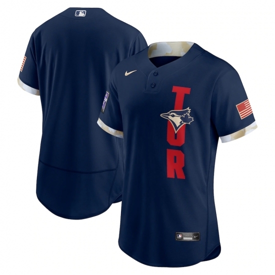 Men's Toronto Blue Jays Blank Nike Navy 2021 MLB All-Star Game Authentic Jersey Men's Toronto Blue Jays Blank Nike Navy 2021 MLB All-Star Game Authentic Jersey