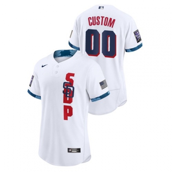 Men's San Diego Padres White 2021 MLB All-Star Game Authentic Jersey Men's San Diego Padres White 2021 MLB All-Star Game Authentic Jersey