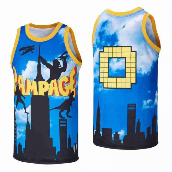 0# RAMPAGE BASKETBALL JERSEY blue RED 0# RAMPAGE BASKETBALL JERSEY blue RED