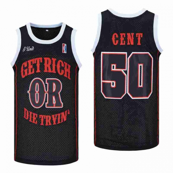 50 CENT GET RICH OR DIE TRYING BASKETBALL JERSEY 50 CENT GET RICH OR DIE TRYING BASKETBALL JERSEY