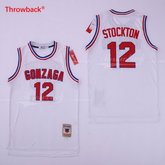 John Stockton Jersey 12 GONZAGA BULLDOGS College ncaa John Stockton Jersey 12 GONZAGA BULLDOGS College ncaa