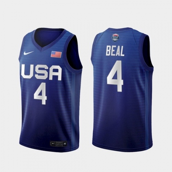 Men's USA Team Bradley Beal Away Blue 2021 Tokyo Olympics Jersey Men's USA Team Bradley Beal Away Blue 2021 Tokyo Olympics Jersey