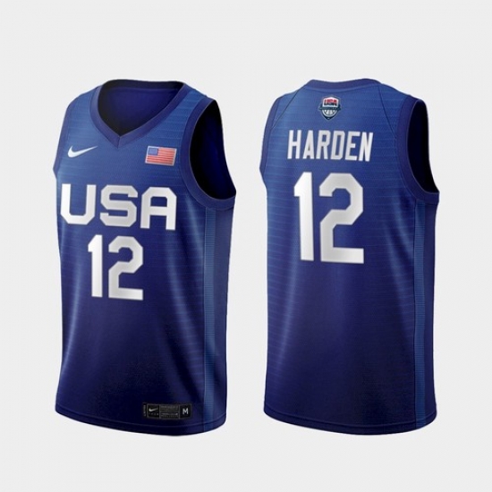 Men's USA Team James Harden Away Blue 2021 Tokyo Olympics Jersey Men's USA Team James Harden Away Blue 2021 Tokyo Olympics Jersey