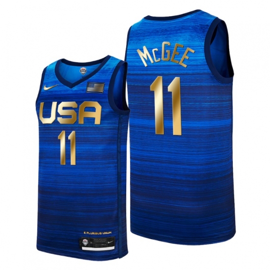 USA Dream Team 11 Javale Mcgee 2021 Tokyo Olymipcs Nike Basketball Jersey Blue USA Dream Team 11 Javale Mcgee 2021 Tokyo Olymipcs Nike Basketball Jersey Blue