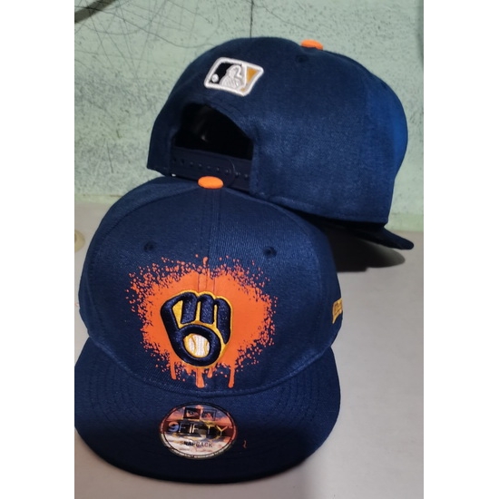 Milwaukee Brewers Snapback Cap 24E01 Milwaukee Brewers Snapback Cap 24E01