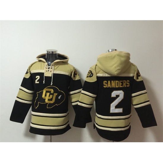 Men Colorado Buffaloes 2 Shedeur Sanders Black Ageless Must Have Lace Up Pullover Hoodie Men Colorado Buffaloes 2 Shedeur Sanders Black Ageless Must Have Lace Up Pullover Hoodie