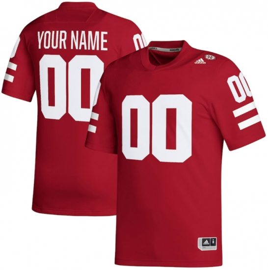 Men adidas Scarlet Nebraska Huskers Red Custom Football Stitched Jersey Men adidas Scarlet Nebraska Huskers Red Custom Football Stitched Jersey