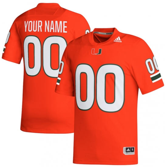 Miami hurricanes custom jersey Orange Miami hurricanes custom jersey Orange
