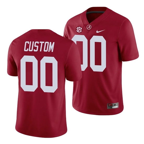 Alabama Crimson Tide Custom Game Crimson College Football Jersey Alabama Crimson Tide Custom Game Crimson College Football Jersey