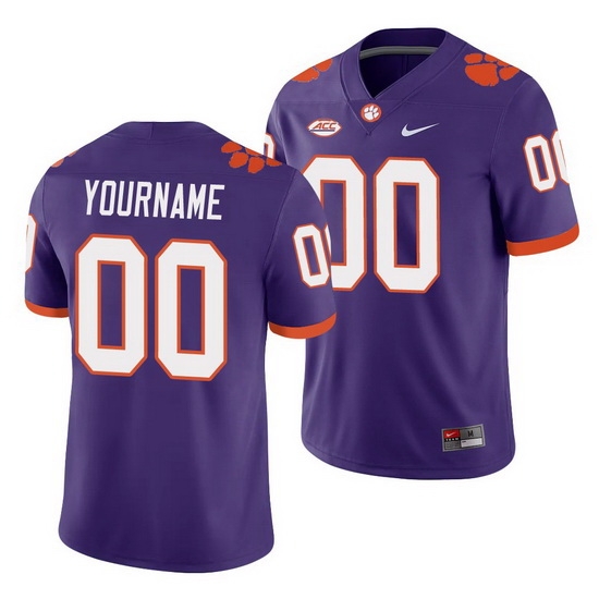 Clemson Tigers Custom Purple College Football Men'S Jersey Clemson Tigers Custom Purple College Football Men'S Jersey