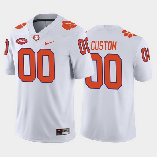 Clemson Tigers Custom White Away Men'S Jersey Clemson Tigers Custom White Away Men'S Jersey