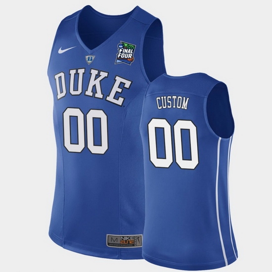 Duke Blue Devils Custom Blue 2019 Final Four Replica Jersey Duke Blue Devils Custom Blue 2019 Final Four Replica Jersey