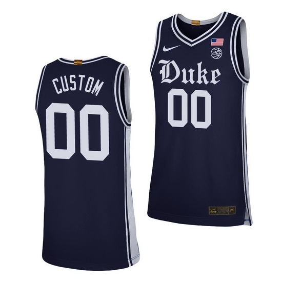 Duke Blue Devils Custom Navy Alternate Men'S Jersey Duke Blue Devils Custom Navy Alternate Men'S Jersey