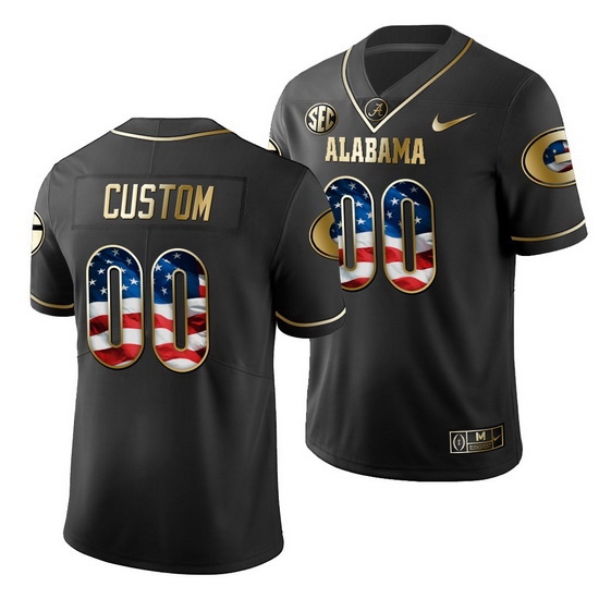 Georgia Bulldogs Custom Black Stars And Stripes Men'S Jersey Georgia Bulldogs Custom Black Stars And Stripes Men'S Jersey