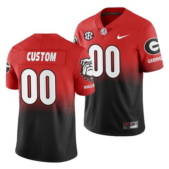 Georgia Bulldogs Custom Gradient Color Crash Men'S Jersey Georgia Bulldogs Custom Gradient Color Crash Men'S Jersey