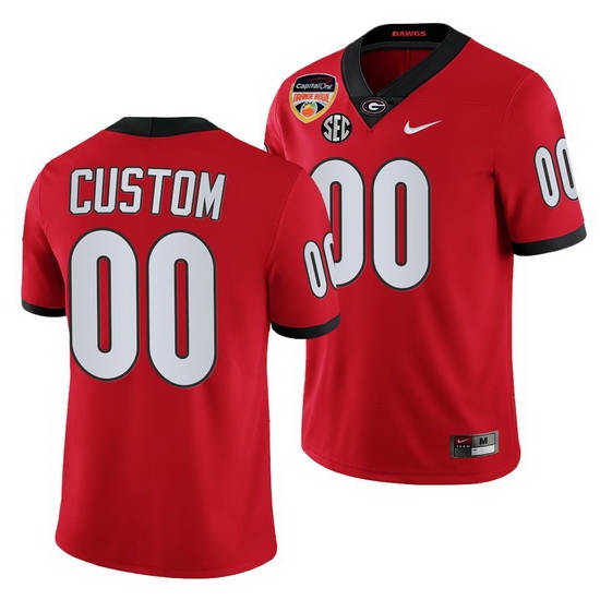 Georgia Bulldogs Custom Red 2021 Orange Bowl College Football Playoff Jersey Georgia Bulldogs Custom Red 2021 Orange Bowl College Football Playoff Jersey