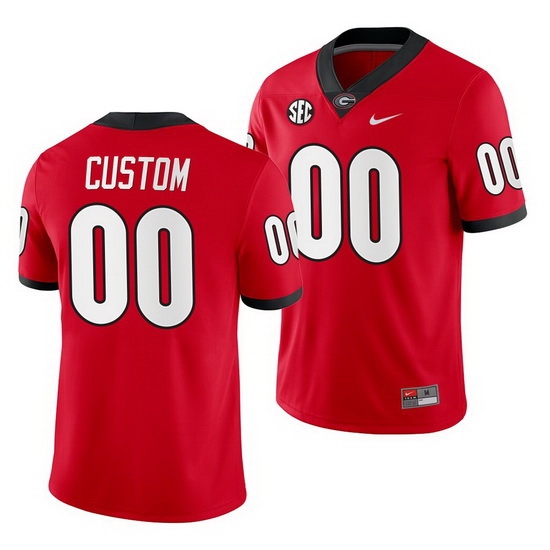 Georgia Bulldogs Custom Red Home Men'S Jersey Georgia Bulldogs Custom Red Home Men'S Jersey