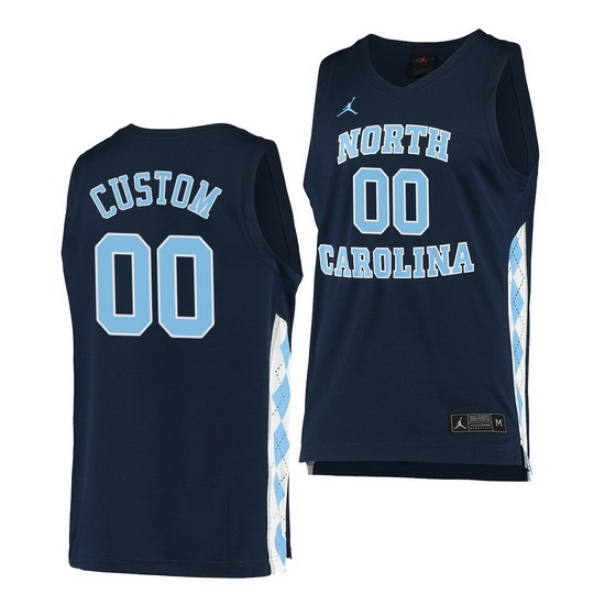 North Carolina Tar Heels Custom Navy Alternate Men Jersey North Carolina Tar Heels Custom Navy Alternate Men Jersey