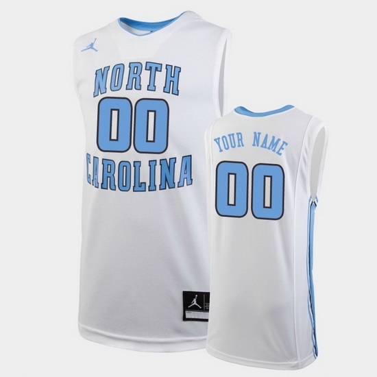 North Carolina Tar Heels Custom White Replica College Basketball Jersey North Carolina Tar Heels Custom White Replica College Basketball Jersey