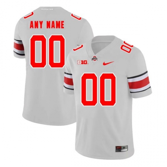 NCAA Ohio State Buckeyes Gray Customized Jersey NCAA Ohio State Buckeyes Gray Customized Jersey