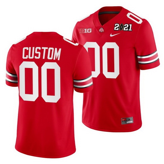 Ohio State Buckeyes Custom Scarlet 2021 Sugar Bowl Champions College Football Playoff College Football Playoff Jersey Ohio State Buckeyes Custom Scarlet 2021 Sugar Bowl Champions College Football Playoff College Football Playoff Jersey