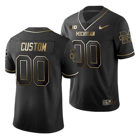 Michigan Wolverines Custom Black College Football Men'S Jersey Michigan Wolverines Custom Black College Football Men'S Jersey