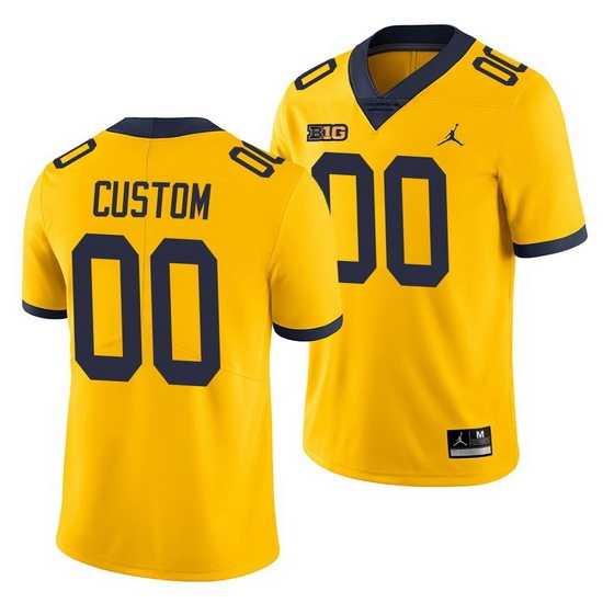 Michigan Wolverines Custom Yellow College Football Men'S Jersey Michigan Wolverines Custom Yellow College Football Men'S Jersey